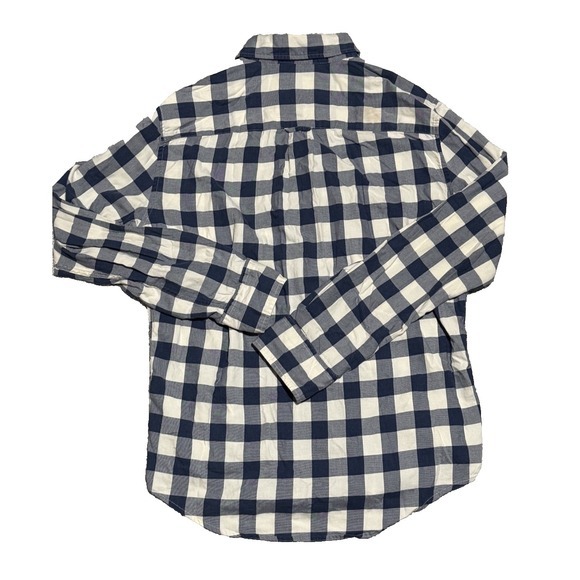 American Eagle Women's‎ Dress Long Sleeve Button Up Down Sz Small Blue Checkered - Picture 6 of 6